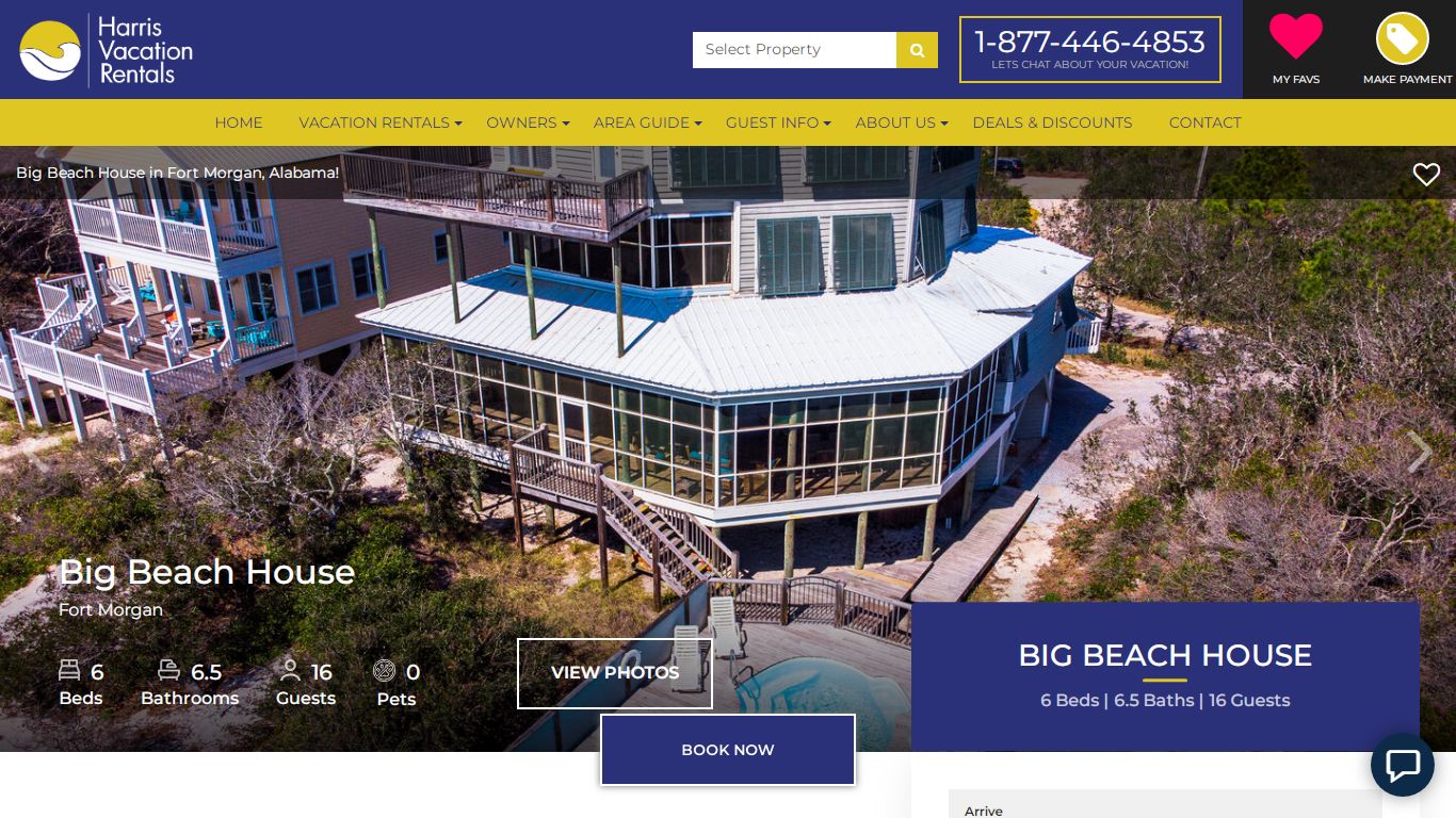 Big Beach House Fort Morgan - Harris Vacation Rentals